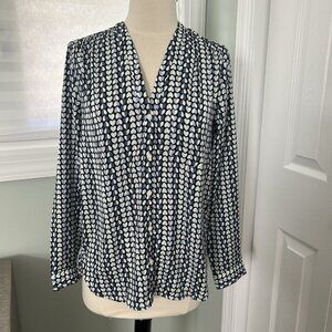 GAP Blouse, Hearts Stripe, Size XS, NWT
